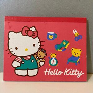 Vintage Sanrio Hello Kitty 1989 Small Notepad